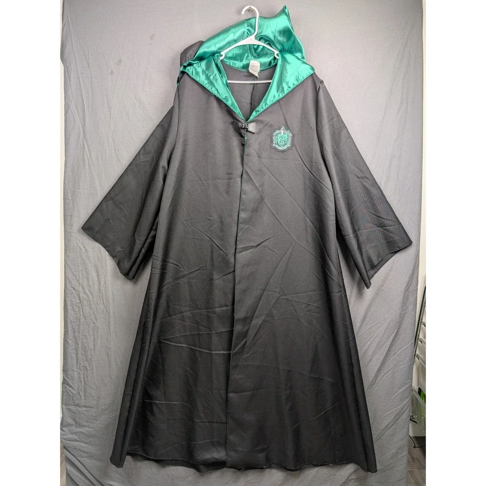 Harry‎ Potter Slytherin House Wizarding World Costume Robe Black Green Medium